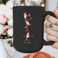 Santa Yoga Poses For Yogi Teacher Christmas Yoga Poses Graphic Print Coffee Mug, funny design
