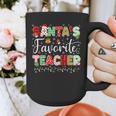 Santas Favorite Teacher Christmas Matching Xmas Men Women Graphic Print Coffee Mug, funny design Santas Favorite Teacher Christmas Matching Xmas Men Women Graphic Print Coffee Mug, funny design