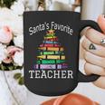 Santa's Favorite Teacher Idea For Christmas Teachers Graphic Print Coffee Mug, funny design