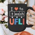 Science Of Reading I Love To Teach UFLI Teacher Literacy Graphic Print Coffee Mug, Science Teacher Gifts, funny design
