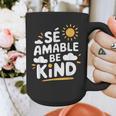 SÉ AMABLE Be Kind Bilingual Teacher Maestra Spanish Teacher Graphic Print Coffee Mug, funny design SÉ AMABLE Be Kind Bilingual Teacher Maestra Spanish Teacher Graphic Print Coffee Mug, funny design