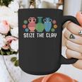 Seize The Clay Pottery Teacher Ceramics Potter Maker Graphic Print Coffee Mug, funny design Seize The Clay Pottery Teacher Ceramics Potter Maker Graphic Print Coffee Mug, funny design