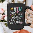 Show Your Work Math Teacher First Day Back To School Graphic Print Coffee Mug, funny design