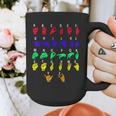 Sign Language Alphabet For ASL Interpreter Deaf Teacher Stud For Men Women Girls Kids Graphic Print Coffee Mug, funny design
