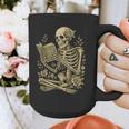 Skeleton Book Floral Skull Halloween Teacher Costume Graphic Print Coffee Mug, funny design Skeleton Book Floral Skull Halloween Teacher Costume Graphic Print Coffee Mug, funny design