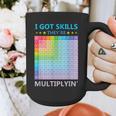 I Got Skills They'Re Multiplying Math Teacher Students Graphic Print Coffee Mug, funny design