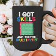 I Got Skills They'Re Multiplying Shirt Math Teacher Graphic Print Coffee Mug, funny design