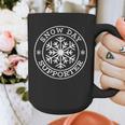 Snow Day Supporter Teacher Student Winter Snowflake Graphic Print Coffee Mug, funny design
