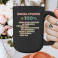 Social Studies Is Relevant History Teacher History Buff Graphic Print Coffee Mug, History Teacher Gifts, funny design