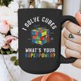 I Solve Cubes Speed Cubing Vintage Youth Math Teacher Graphic Print Coffee Mug, funny design I Solve Cubes Speed Cubing Vintage Youth Math Teacher Graphic Print Coffee Mug, funny design