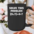 Solve This Problem 9X7467 Elementary Math Teacher Graphic Print Coffee Mug, funny design Solve This Problem 9X7467 Elementary Math Teacher Graphic Print Coffee Mug, funny design