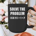 Solve The Problem Math Teacher Joke 67 Six Seven Meme Graphic Print Coffee Mug, funny design