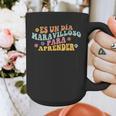Spanish Teacher Dual Language Bilingual Teacher Cute Preppy Graphic Print Coffee Mug, funny design