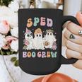SPED Boo Crew Halloween Floral Ghost Special Ed SPED Teacher For Men Women Kids Graphic Print Coffee Mug, funny design SPED Boo Crew Halloween Floral Ghost Special Ed SPED Teacher For Men Women Kids Graphic Print Coffee Mug, funny design