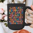 Sped Caffeinate Advocate Laminate Educate Teacher Men Women Kids Graphic Print Coffee Mug, funny design