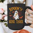 Spooky Science Teacher Ghost Halloween School Women Graphic Print Coffee Mug, Science Teacher Gifts, funny design