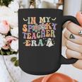 In My Spooky Teacher Era Groovy Hippie Retro Ghost Halloween Men Women Kids Graphic Print Coffee Mug, Groovy Teacher Gifts, funny design