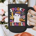 Spooky Teacher Ghost Pencil Teach Halloween Teacher Graphic Print Coffee Mug, funny design