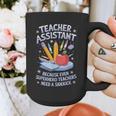 Superhero Sidekick Teaching Teach School Teacher Assistant Graphic Print Coffee Mug, funny design