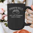 Synonym Rolls Book Lover English Teacher Grammar Graphic Print Coffee Mug, English Teacher Gifts, funny design Synonym Rolls Book Lover English Teacher Grammar Graphic Print Coffee Mug, English Teacher Gifts, funny design