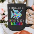 It Takes A Lot Of Sparkle To Be A Teacher Rainbow Fish For Men Women Graphic Print Coffee Mug, funny design