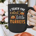 I Teach The Cutest Little Turkeys For Teacher Thanksgiving Graphic Print Coffee Mug, funny design