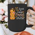 I Teach The Cutest Pumpkins Halloween Shirt For Teachers Graphic Print Coffee Mug, funny design