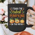 I Teach The Cutest Pumpkins Halloween Teacher Graphic Print Coffee Mug, funny design I Teach The Cutest Pumpkins Halloween Teacher Graphic Print Coffee Mug, funny design