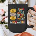 I Teach The Cutest Pumpkins Kindergarten Teacher Halloween Graphic Print Coffee Mug, funny design