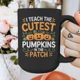 I Teach The Cutest Pumpkins In The Patch Halloween Teacher Graphic Print Coffee Mug, funny design I Teach The Cutest Pumpkins In The Patch Halloween Teacher Graphic Print Coffee Mug, funny design