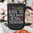 I Teach Kids To Talk Back ESL ESOL Teacher School Team Group Graphic Print Coffee Mug, Esl Teacher Gifts, funny design I Teach Kids To Talk Back ESL ESOL Teacher School Team Group Graphic Print Coffee Mug, Esl Teacher Gifts, funny design