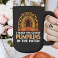 Teach Leopard Rainbow Cute Halloween Costume Teacher Women Graphic Print Coffee Mug, funny design