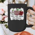 Teach Love Inspire Pre-k Teacher Apple Leopard Red Plain Graphic Print Coffee Mug, funny design