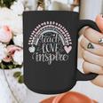 Teach Love Inspire Teacher Graphic Print Coffee Mug, funny design Teach Love Inspire Teacher Graphic Print Coffee Mug, funny design