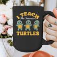 I Teach The Smartest Turtles Thanksgiving Proud Teacher Job Graphic Print Coffee Mug, funny design