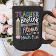 Teacher Besties Because Going Crazy Alone Is Not As Much Fun Graphic Print Coffee Mug, funny design Teacher Besties Because Going Crazy Alone Is Not As Much Fun Graphic Print Coffee Mug, funny design