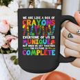 Teacher We Are Like A Box Of Crayons Back To School Graphic Print Coffee Mug, funny design Teacher We Are Like A Box Of Crayons Back To School Graphic Print Coffee Mug, funny design