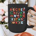 Teacher Christmas Alphabet Back To School Holiday Learning Graphic Print Coffee Mug, funny design Teacher Christmas Alphabet Back To School Holiday Learning Graphic Print Coffee Mug, funny design