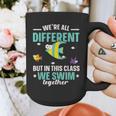 Teacher We All Different But In This Class We Swim Together Graphic Print Coffee Mug, funny design Teacher We All Different But In This Class We Swim Together Graphic Print Coffee Mug, funny design