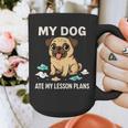 Teacher My Dog Ate My Lesson Plans School Staff Graphic Print Coffee Mug, funny design Teacher My Dog Ate My Lesson Plans School Staff Graphic Print Coffee Mug, funny design