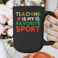 Teacher Is My Favorite Sport Teacher Teaching Lover Graphic Print Coffee Mug, funny design Teacher Is My Favorite Sport Teacher Teaching Lover Graphic Print Coffee Mug, funny design