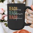 Teacher Kindness Compassion Confidence Teaching Graphic Print Coffee Mug, funny design Teacher Kindness Compassion Confidence Teaching Graphic Print Coffee Mug, funny design