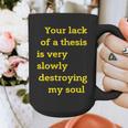 Teacher Or Professor Essay Thesis Writing Joke For Men Women Graphic Print Coffee Mug, Writing Teacher Gifts, funny design