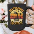 Teacher Shirts Halloween All Teachers Love Brains Graphic Print Coffee Mug, funny design