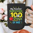 My Teacher Survived 100 Days Of Me Graphic Print Coffee Mug, funny design My Teacher Survived 100 Days Of Me Graphic Print Coffee Mug, funny design