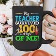 My Teacher Survived 100 Days Of Me Dab 100 Days Of School For Men Women Kids Graphic Print Coffee Mug, funny design