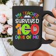 My Teacher Survived 100 Days Of Me 100 Days Of School Graphic Print Coffee Mug, funny design