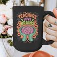 Teacher Teachers Love Brains Halloween Men Women Graphic Print Coffee Mug, funny design