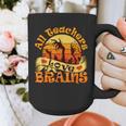 Teacher All Teachers Love Brains Halloween Party Graphic Print Coffee Mug, funny design