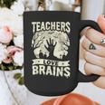Teachers Love Brains Halloween Costume Boo Trick Teach Graphic Print Coffee Mug, funny design Teachers Love Brains Halloween Costume Boo Trick Teach Graphic Print Coffee Mug, funny design